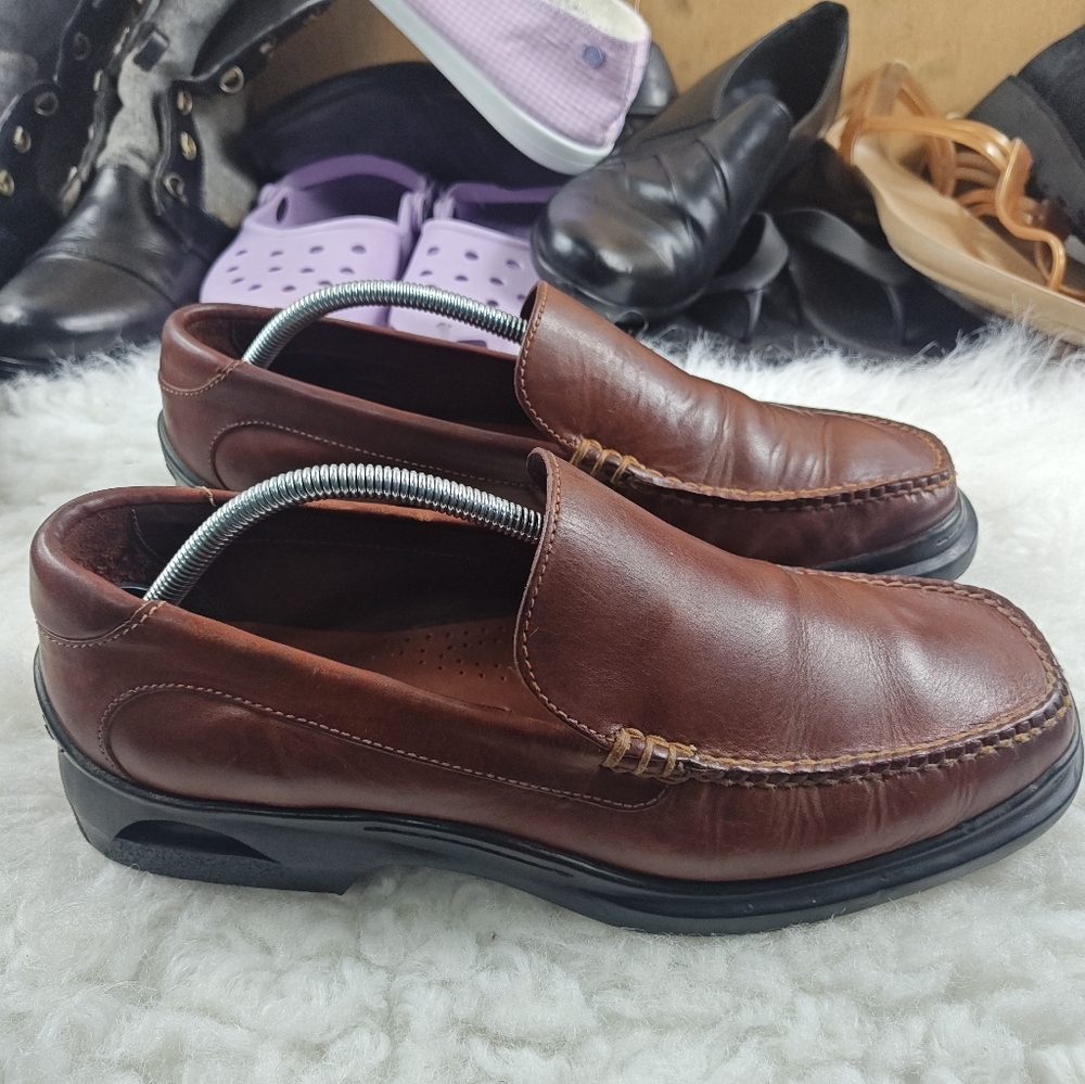 Cole Haan Country Brown Leather Loafers – Men’s  Dress Shoes Size 10.5W - Picture 5 of 13